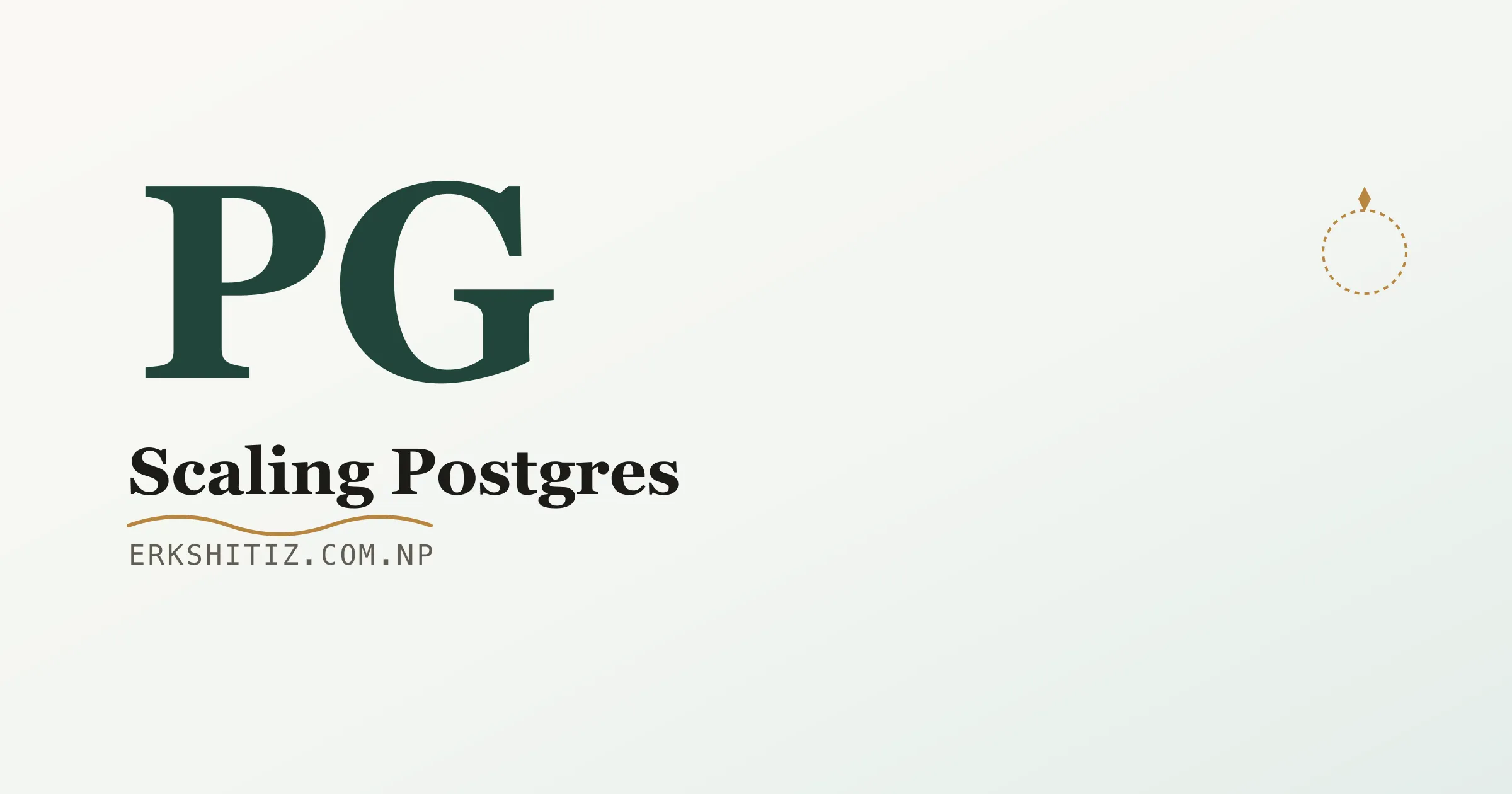 Postgres scaling cover graphic for erkshitiz.com.np