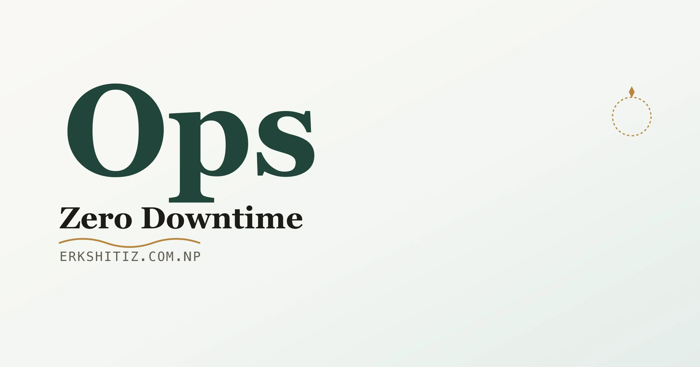 Zero-downtime deploys cover graphic for erkshitiz.com.np