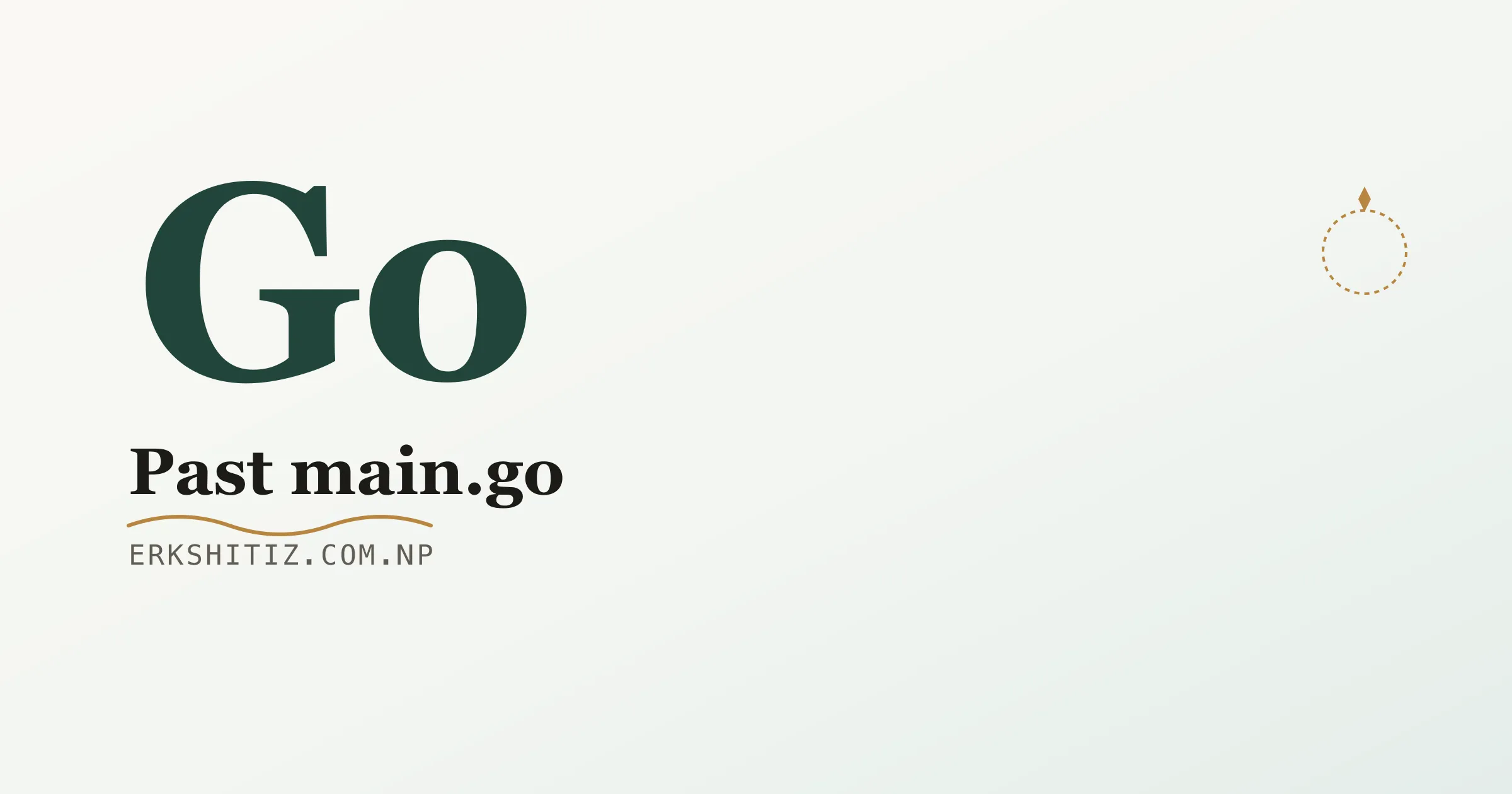 Go cover graphic for erkshitiz.com.np